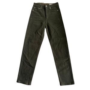 NWT Rag and Bone Women’s High Rise Olive Green Ankle Cigarette Jeans Sz 24
